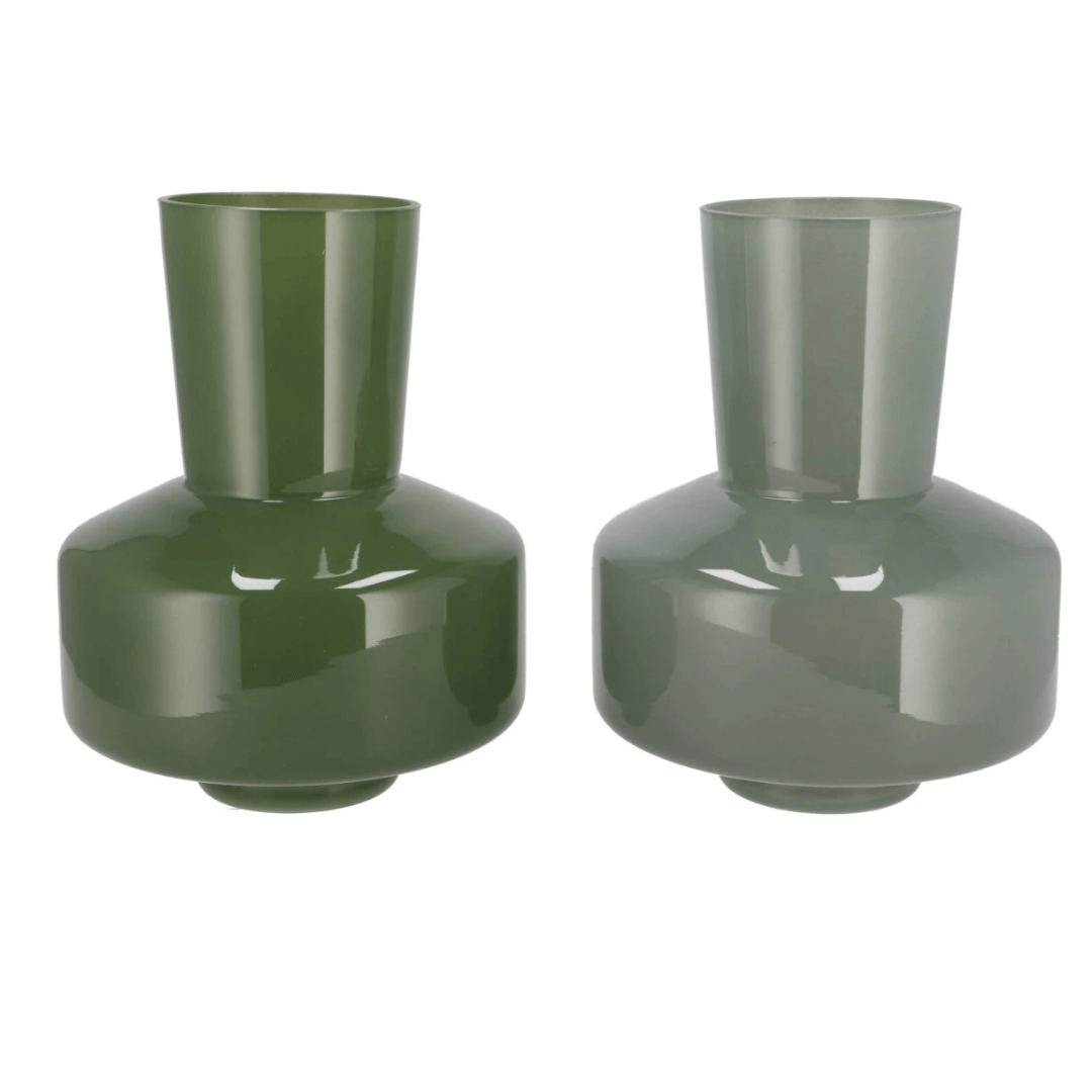 Glazen Vaas – 26 cm – Mooi Groen