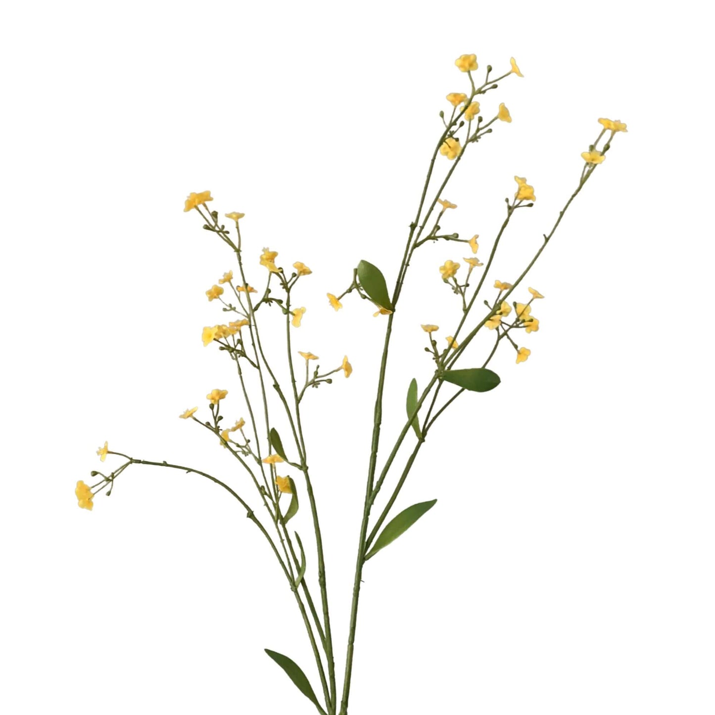 Kunsttak Gypsophila geel 113cm hoog