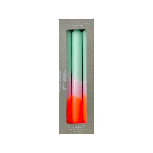 Dip Dye kaars Neon - Spring Sorbet