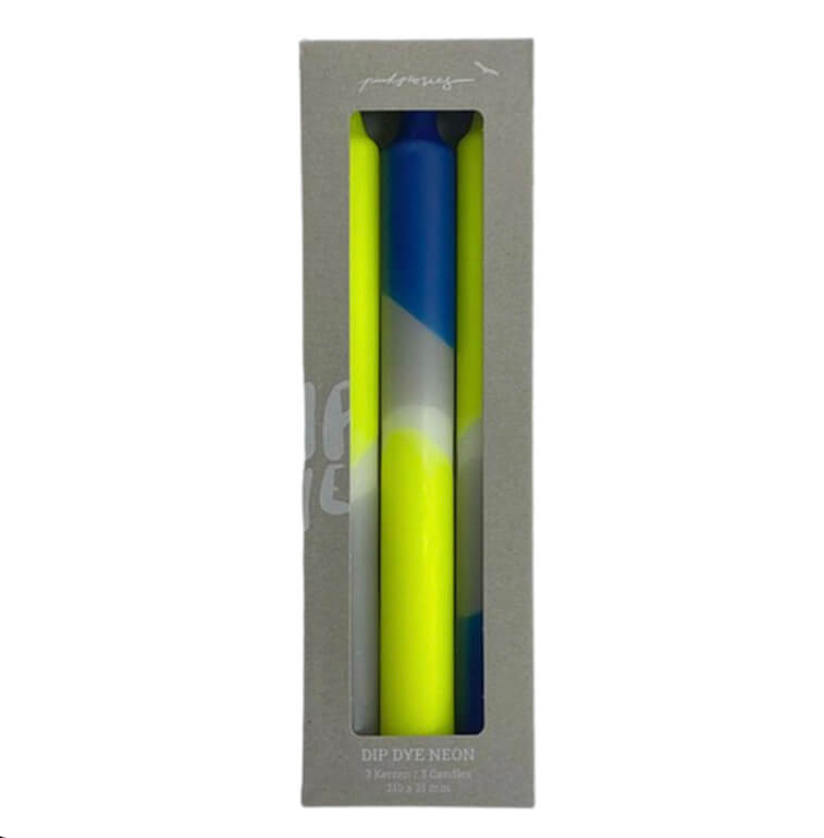 Dip Dye kaars Neon - Racing Husky