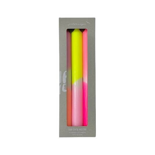 Dip Dye kaars Neon - Summer Breeze