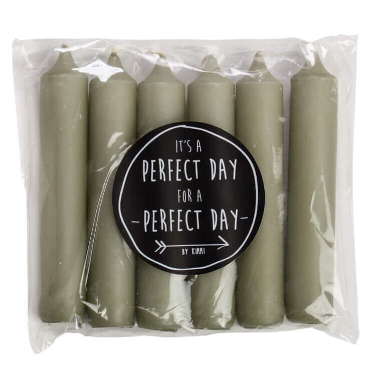 Kaarsen Rustik Lys eucalyptus per 6 verpakt