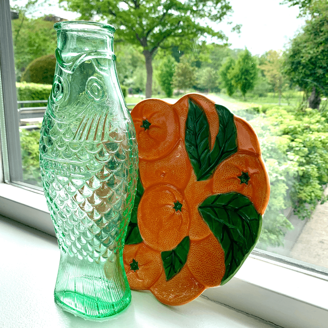 Waterfles Fish groen van Fidrio