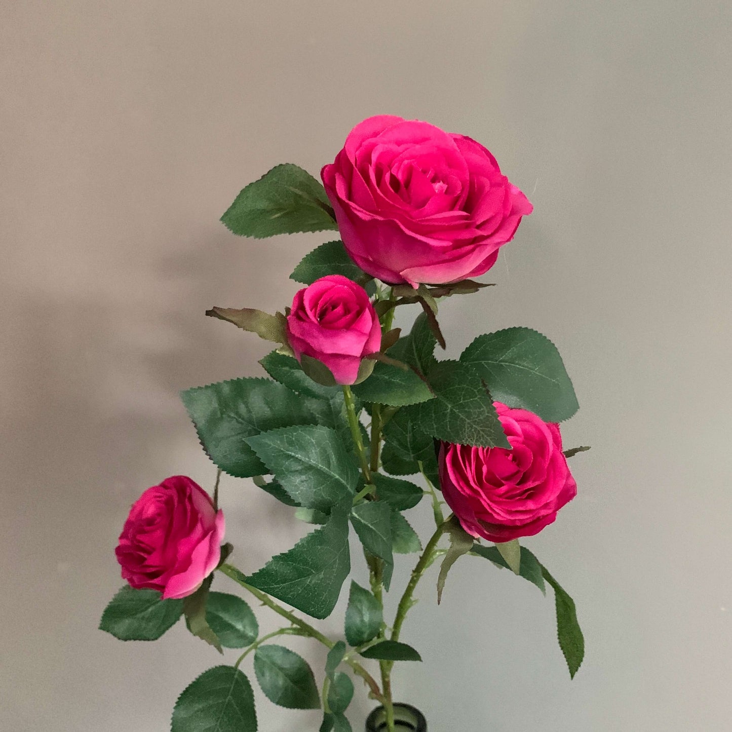 Zijden bloem Cabbage rose fuchsia