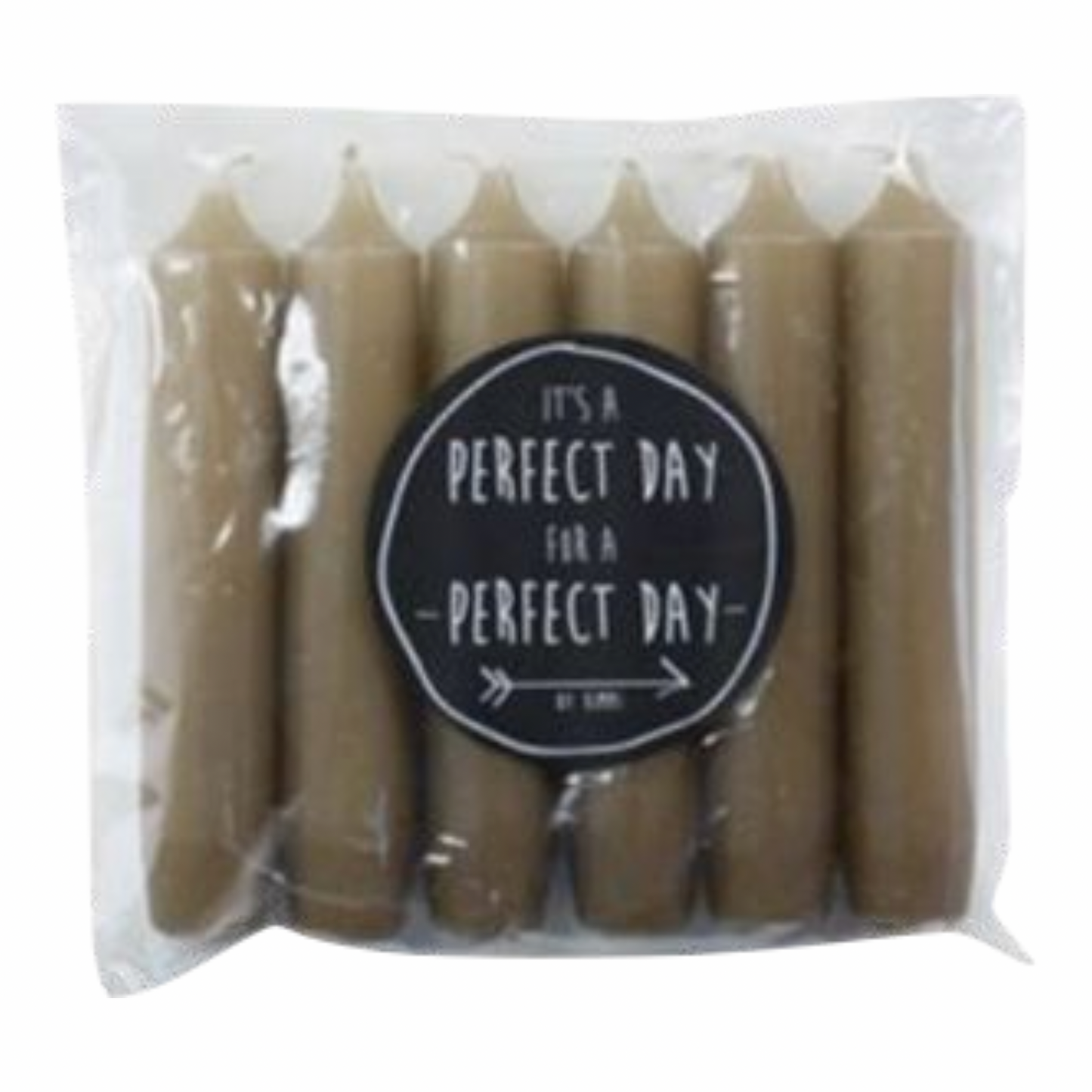 Kaarsen Rustik Lys camel per 6 verpakt