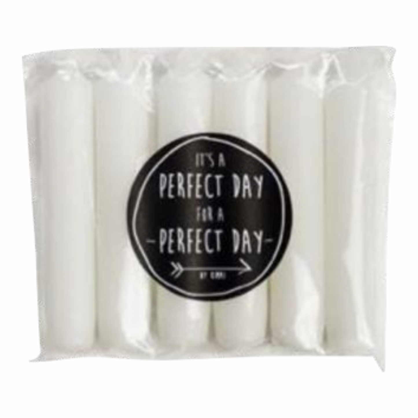 Kaarsen Rustik Lys wit verpakt per 6