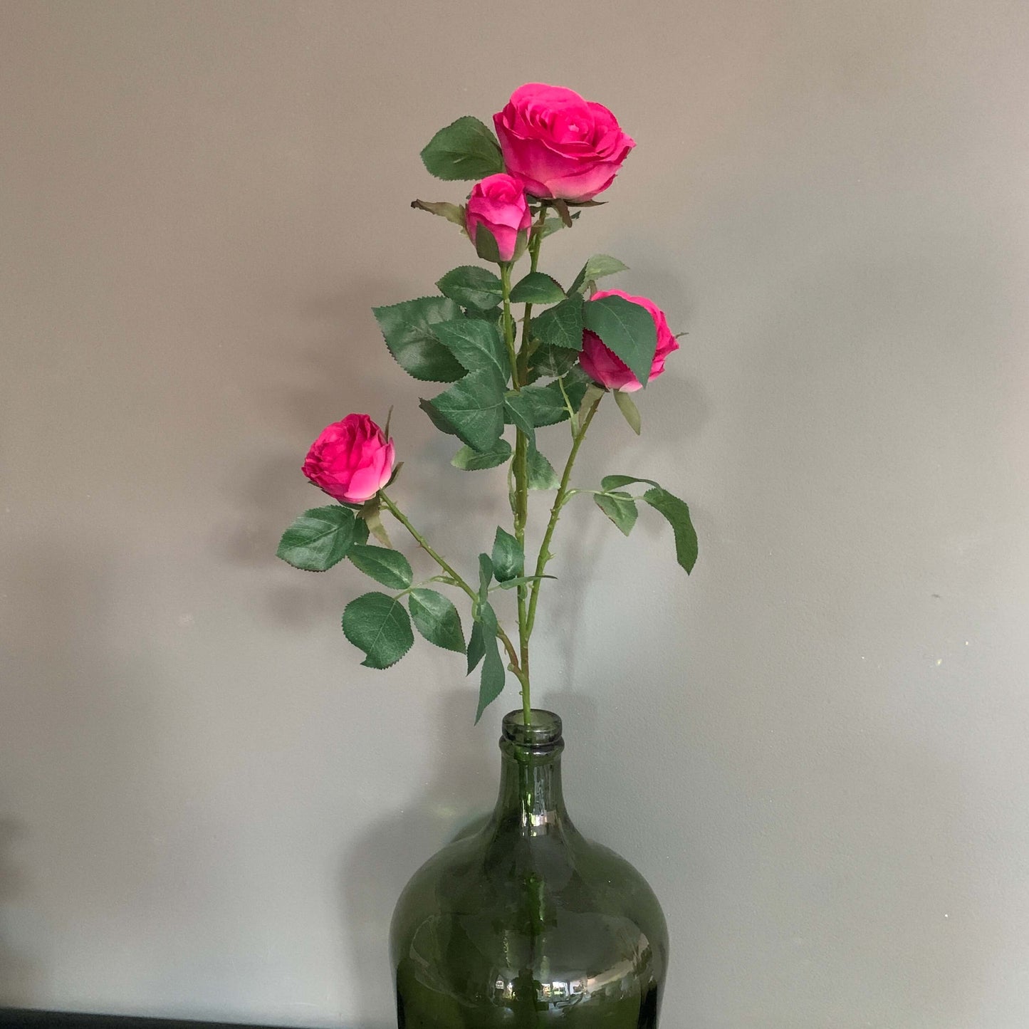 Zijden bloem Cabbage rose fuchsia