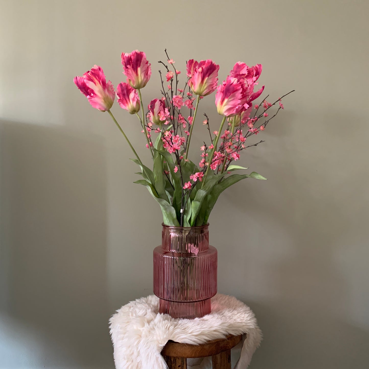 Kunstbloem Papagaai Tulp