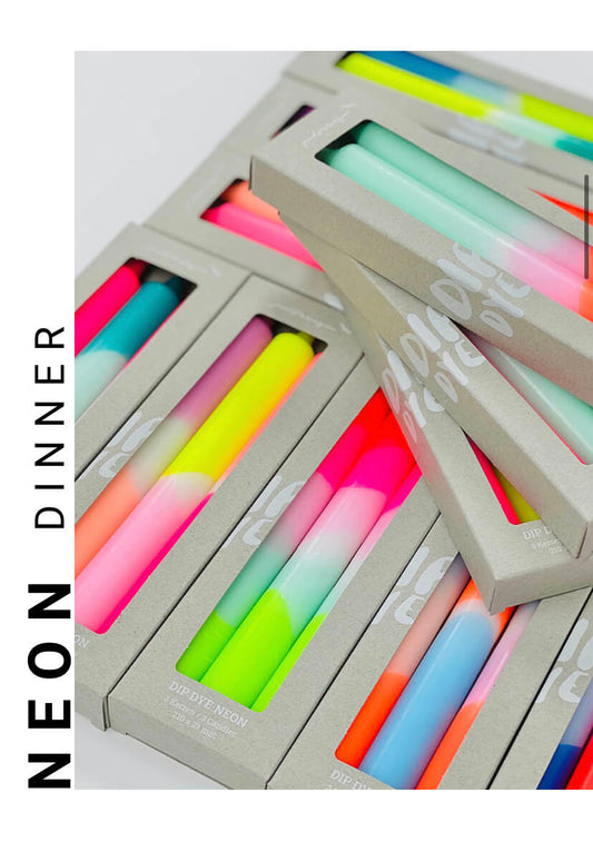 Haal meer kleur in huis met kleurrijke dip dye kaarsen!