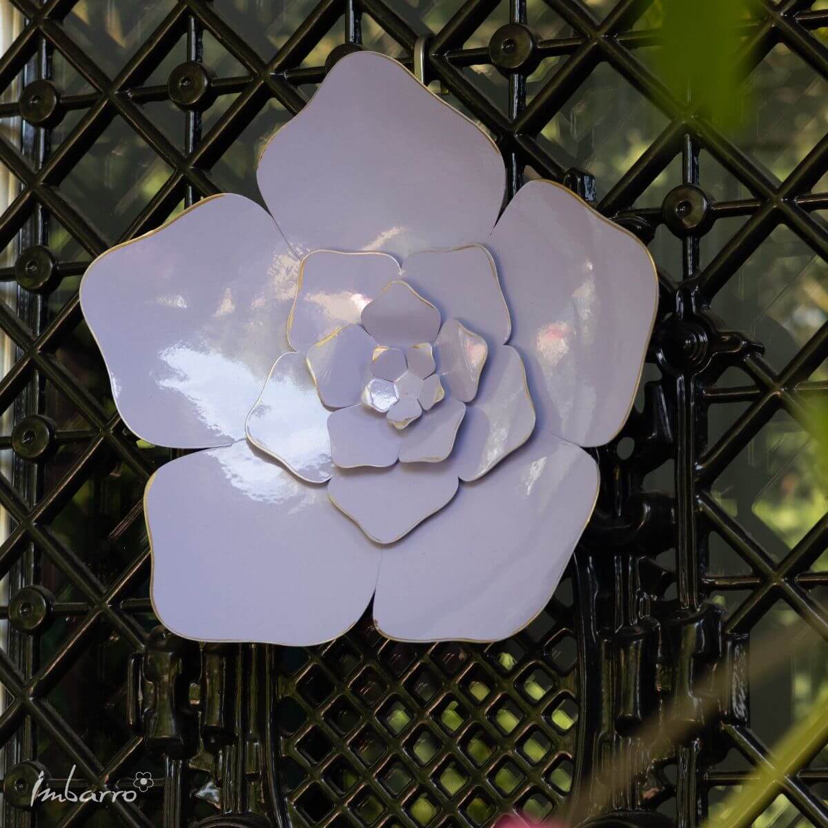 Metall-Mauerblume Lavendel 28 cm – Lila