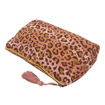 Toilettas luipaard - roze