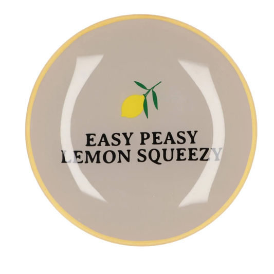 Glasschilderij - Easy Peasy Lemon Squeezy
