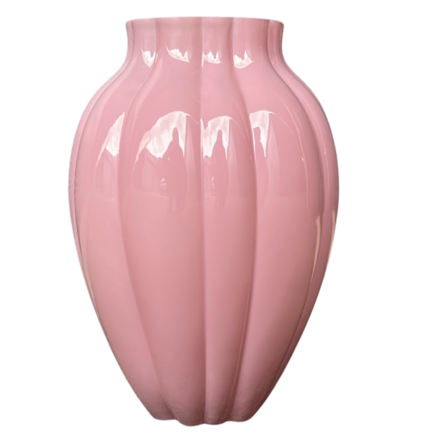 Glasvase Twisted – Rosa – 30 cm hoch
