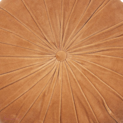ond velvet sierkussen karamel - Ø45 cm
