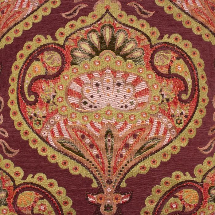 jacquard sierkussen bordeaux - 50x50 cm