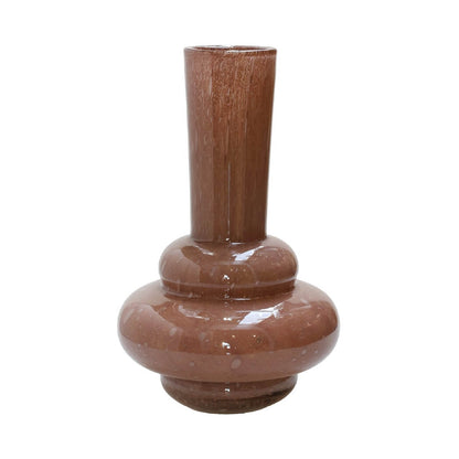 Glazen vaas - bruin – 35 cm