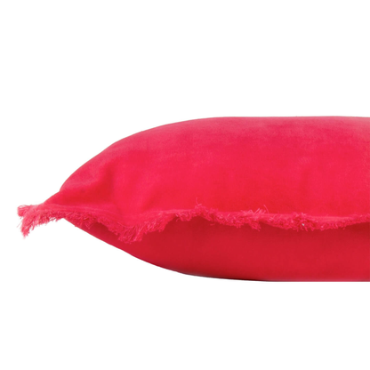 Velvet kussen - Fuchsia roze – 45 X 45 cm- incl. vulling