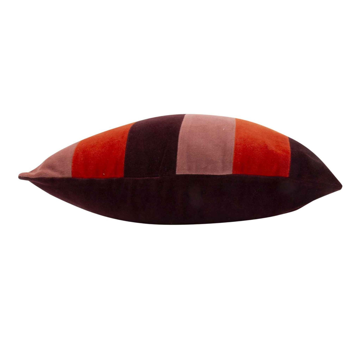 Gestreept Burgundy kussen - 45x45 cm