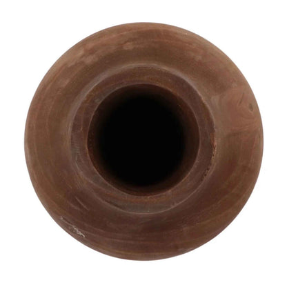 Houten Vaas - donkerbruin- 39cm Hoog