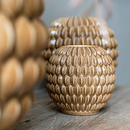 Bubble geurkaars Vijg  - Beige  – Keramiek