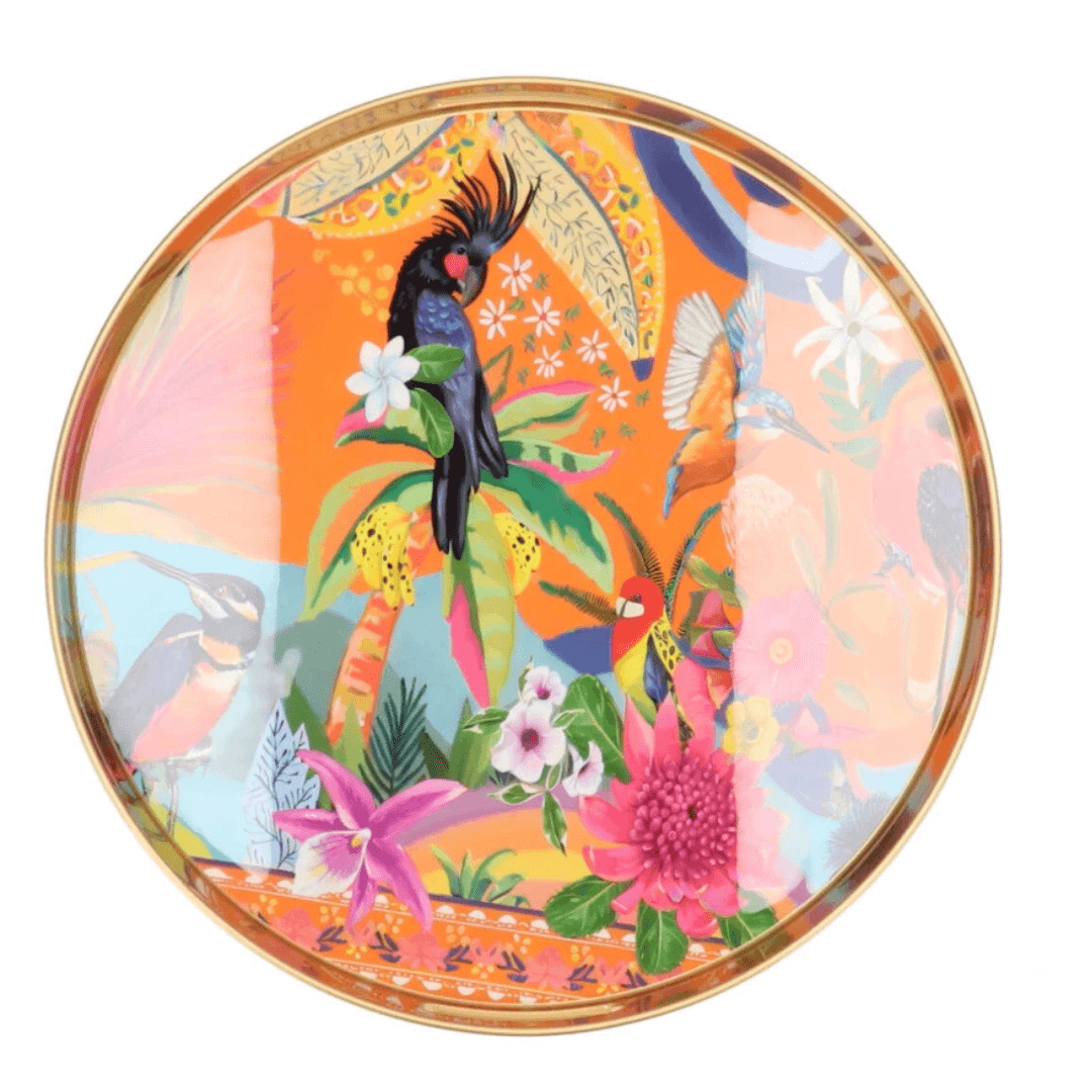 Tropical Dienblad – Melamine  – Ø 35 cm