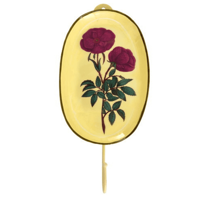 Metalen wandhaak vintage bloemenprint - Rice