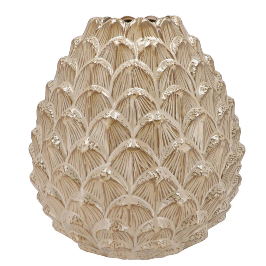 Dennenappel Vaas – Keramiek - 24cm Hoog