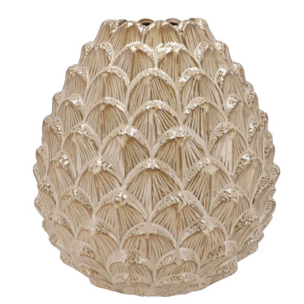 Tannenzapfen-Vase – Keramik – 24 cm hoch