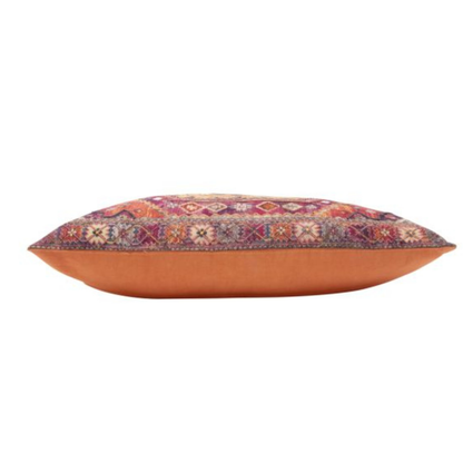 Vintage sierkussen roze oranje - 40x60 cm