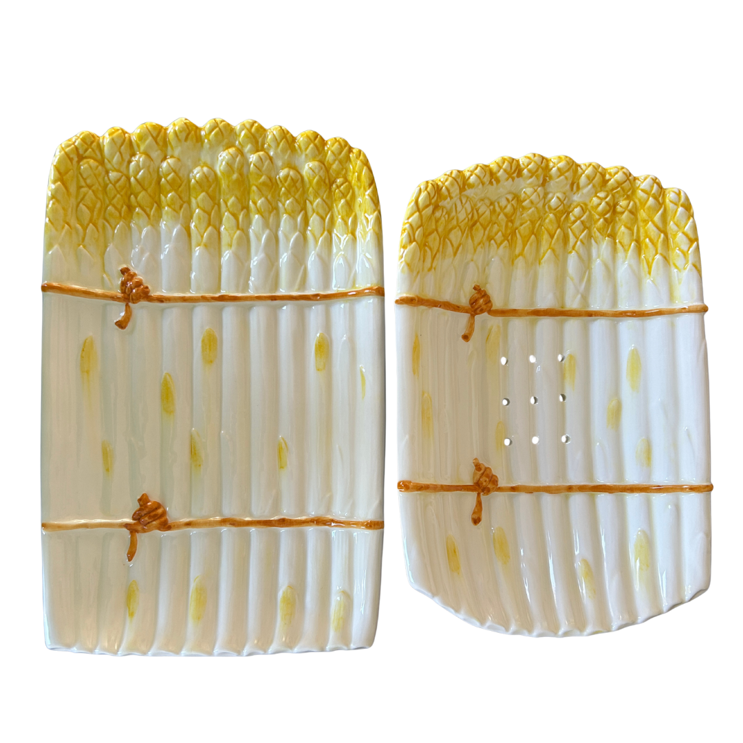 Aspergeschaal set - Geel – 34 x 21 cm