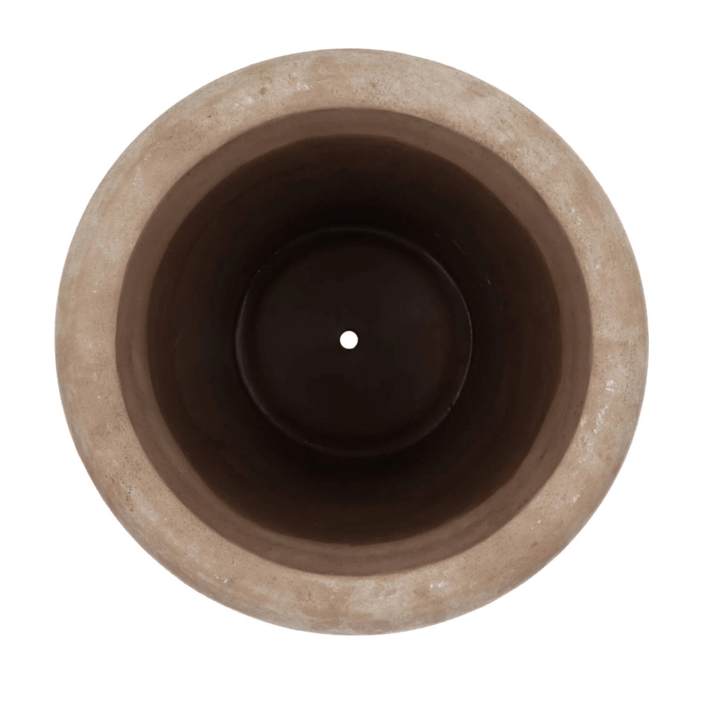 Aardewerken hoog model pot - rustiek bruin -in 2 maten