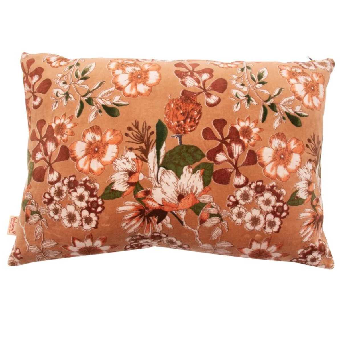 Kussen Camel bloemenprint - 40x60 cm