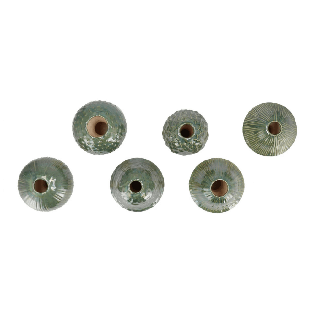 Paddenstoel Vaas – Groen Keramiek – 23 cm – Waterdicht – 6 Varianten