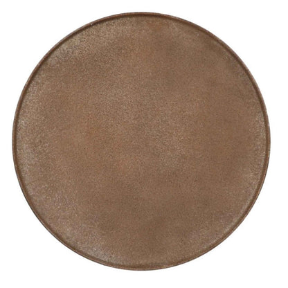 Rustiek metalen plateau - Bruin - Ø37 cm