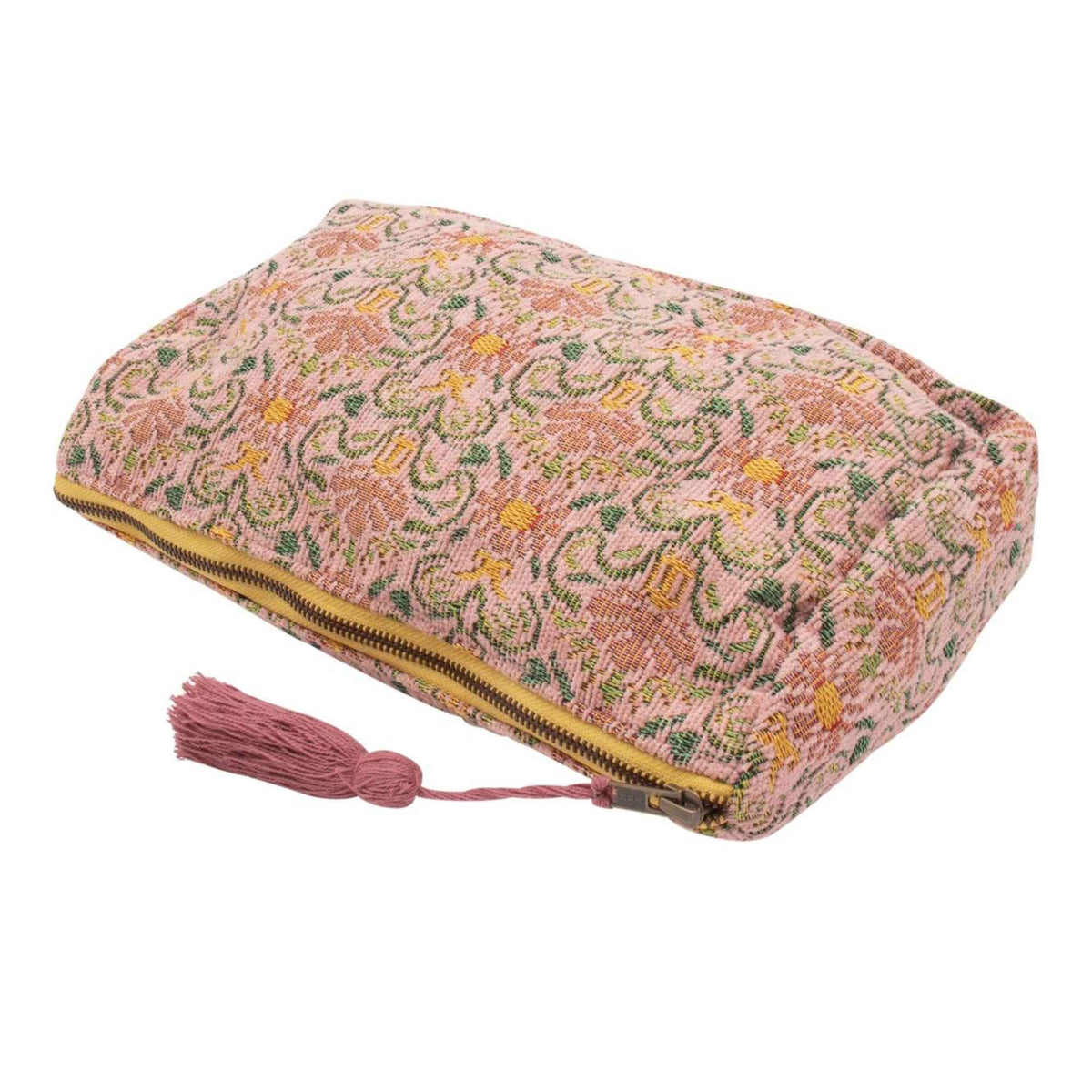 Toilettas fijne bloemen - roze