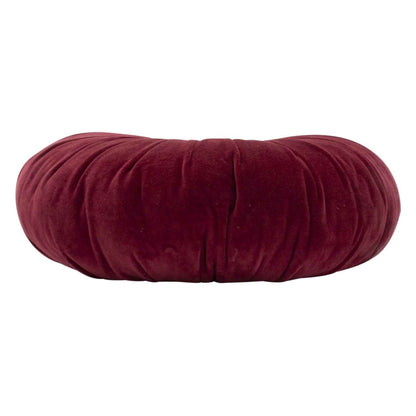 ond velvet sierkussen burgundy - Ø45 cm