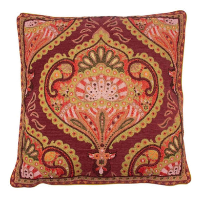 jacquard sierkussen bordeaux - 50x50 cm