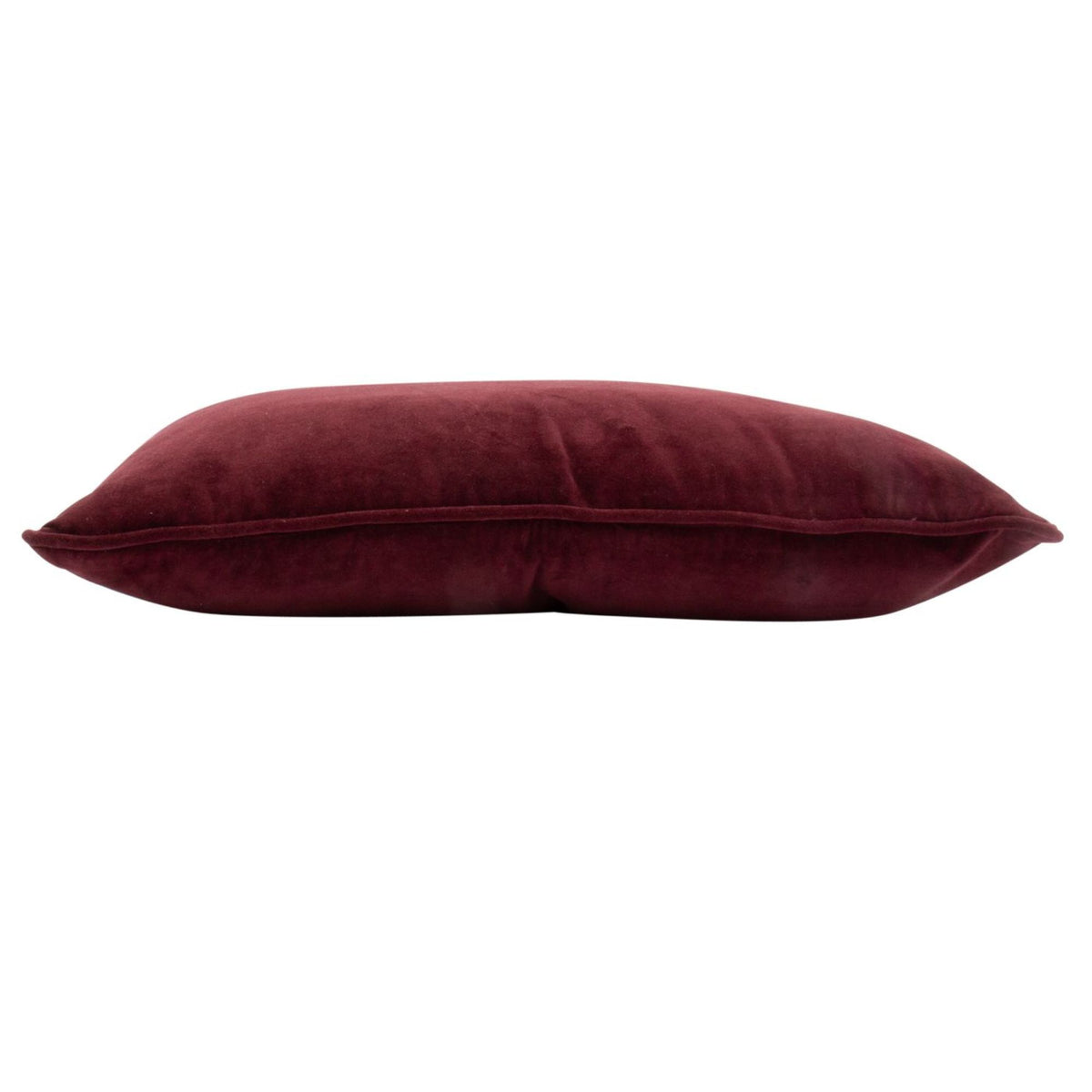 Burgundy velvet sierkussen - 40x60 cm
