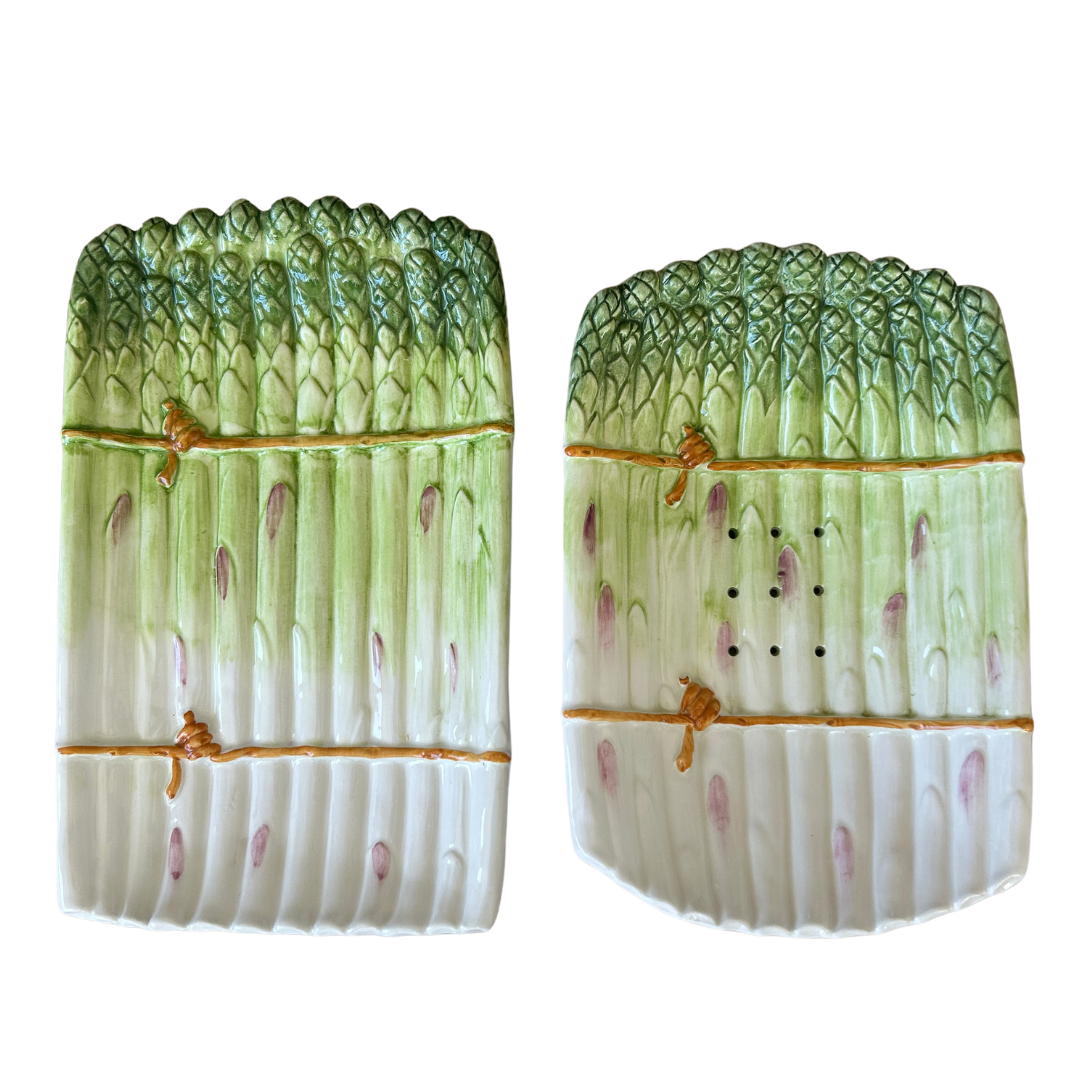 Aspergeschaal set - Groen – 34 x 21 cm