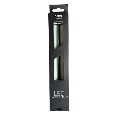 LED Dinerkaarsen incl afstandsbediening – Set van 2 – licht groen – excl. batterijen