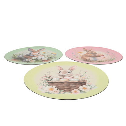 Paasplateau Konijn – Melamine  – Ø 40 cm