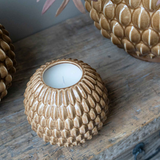 Bubble geurkaars Vijg  - Beige  – Keramiek