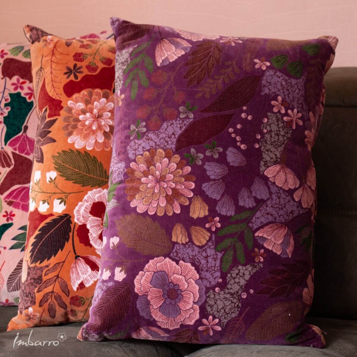 Sierkussen Maye Caramel  – Velvet – 40x60 cm