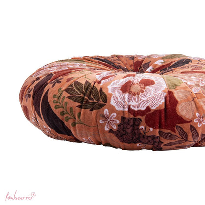 Sierkussen Maye Caramel  – Velvet – Rond