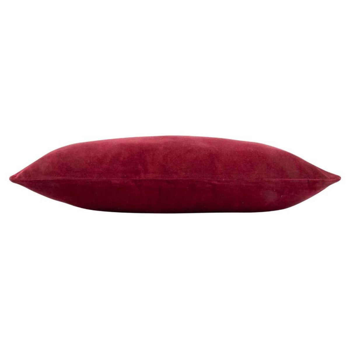 Burgundy velvet sierkussen - 40x60 cm