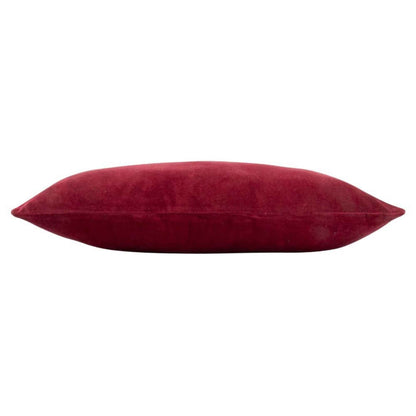 Burgundy velvet sierkussen - 40x60 cm