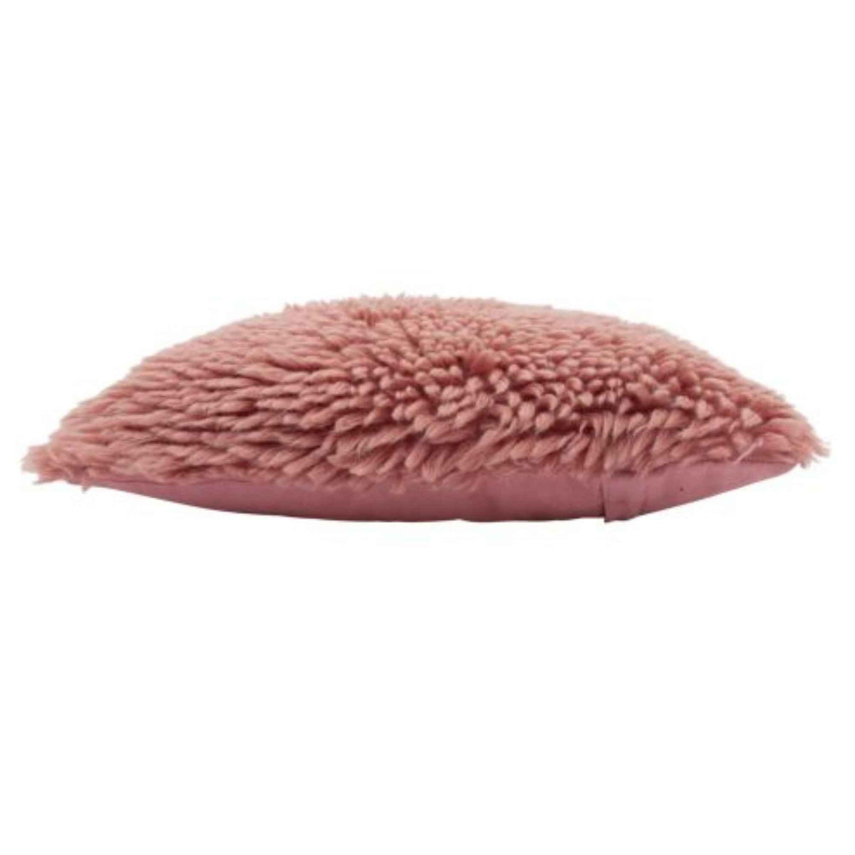 Fluffy wollen sierkussen - roze - 50x50 cm
