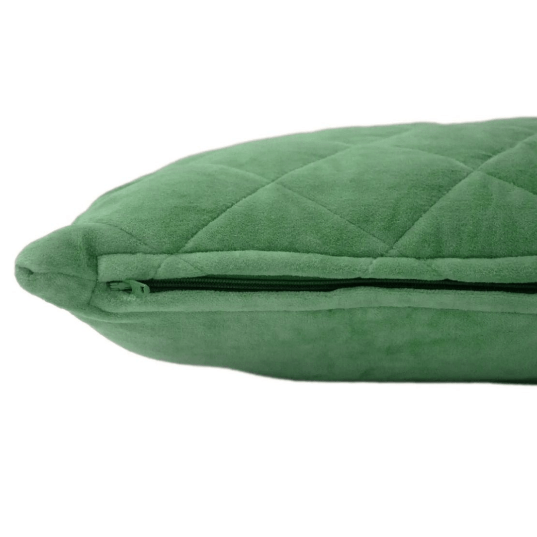 Velvet Kussen Groen 35x50 cm  - inc. Vulling