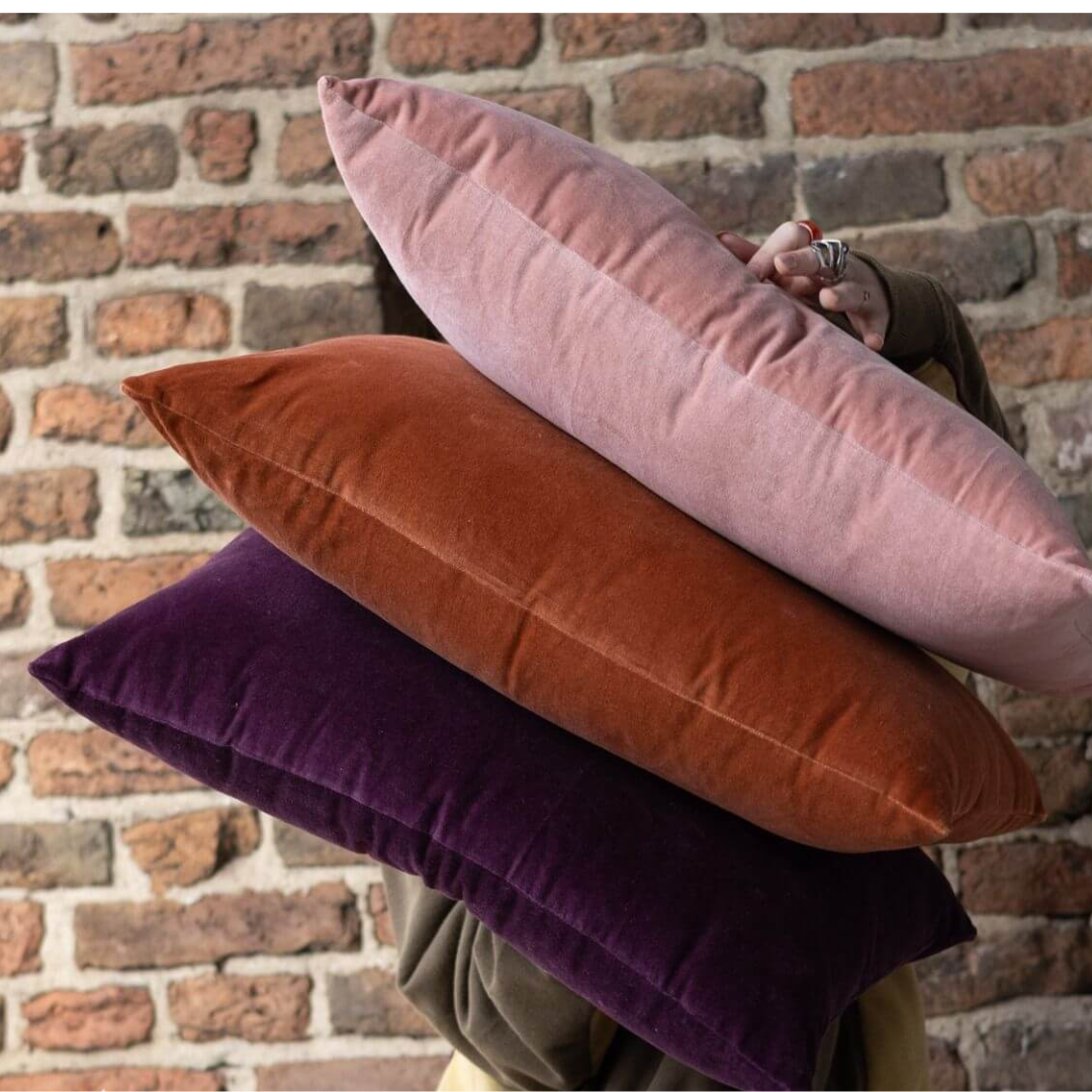 Dekokissen Uni Karamell – Cozy Feeling – Samt – 40x60 cm