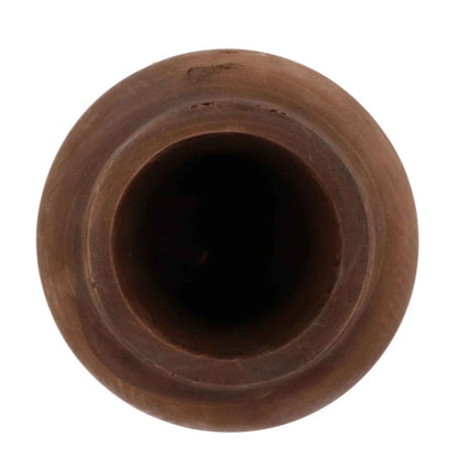 Houten Vaas - donkerbruin- 43cm Hoog